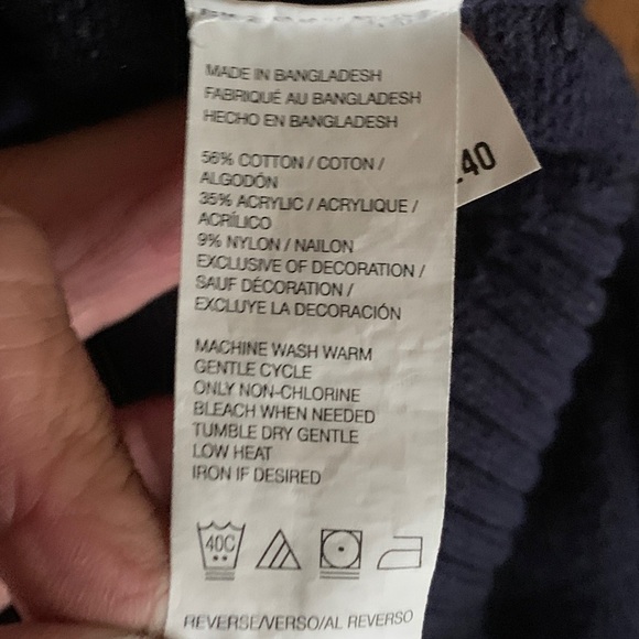 Izod Sweater Mens Size XL 1/4 Zip Navy and Kelly Green Wide Stripe - Picture 3 of 8